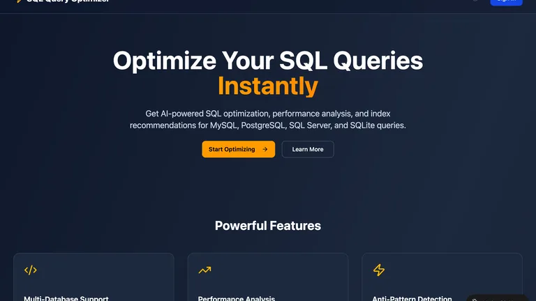 SQL Query Optimizer Preview