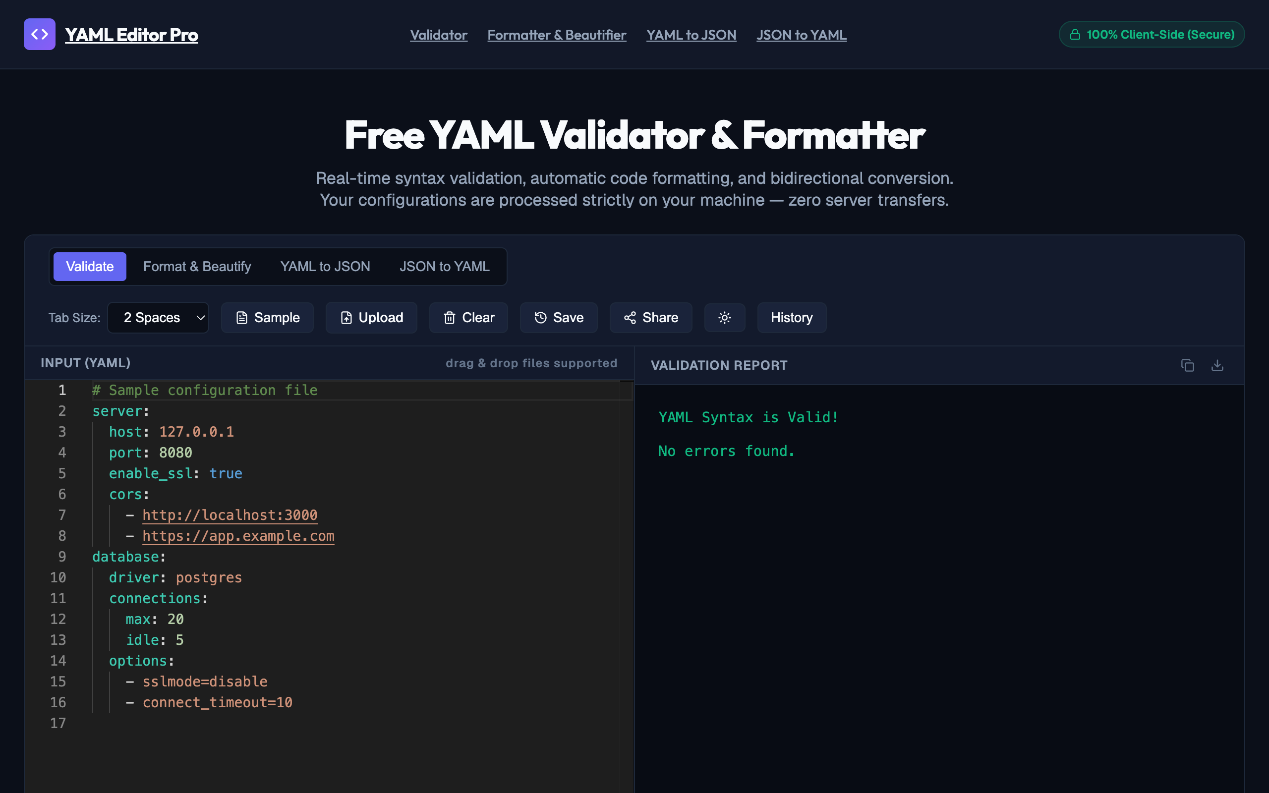 YAML Editor Pro Preview